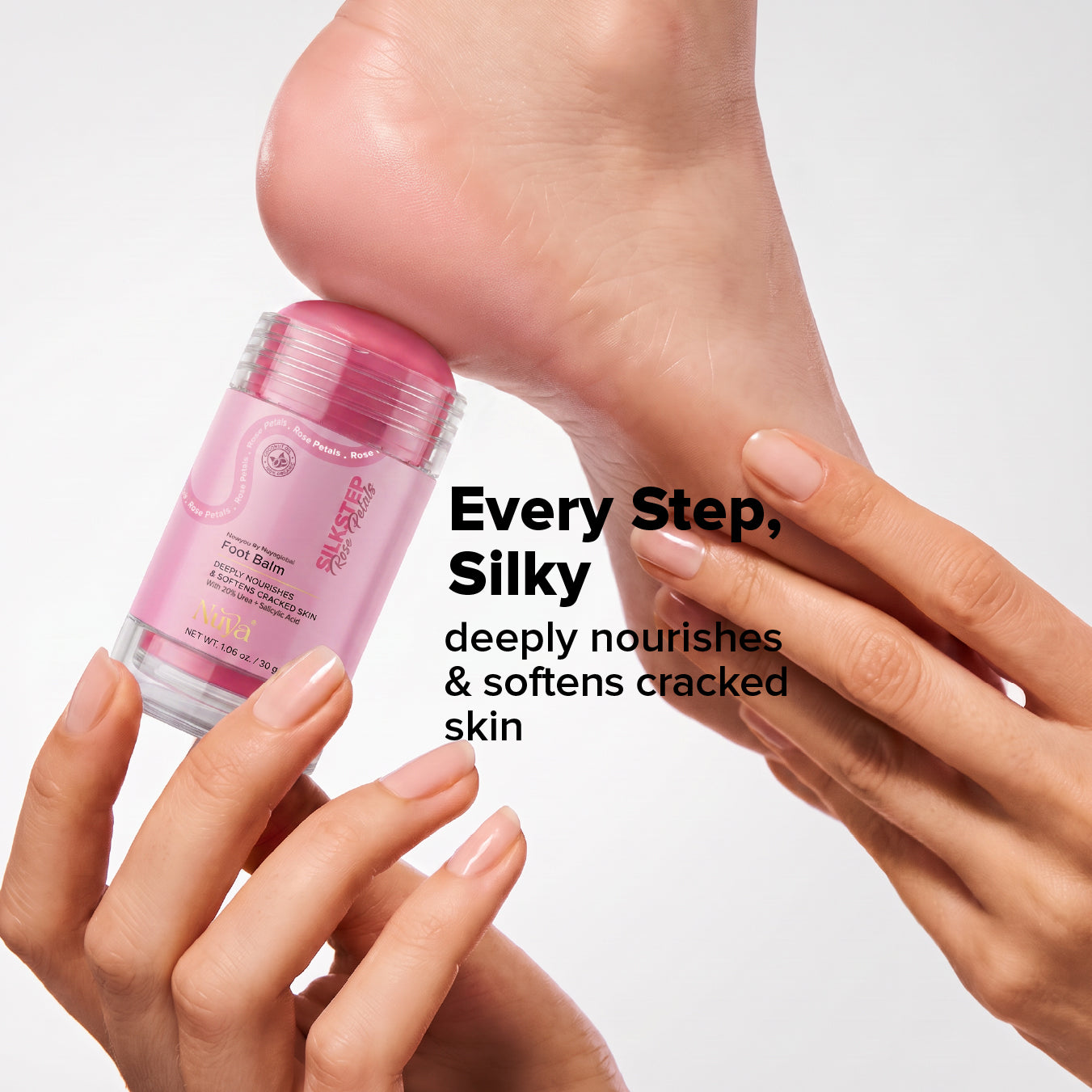 Silk Step - Foot Balm - Tinted Pink Shade