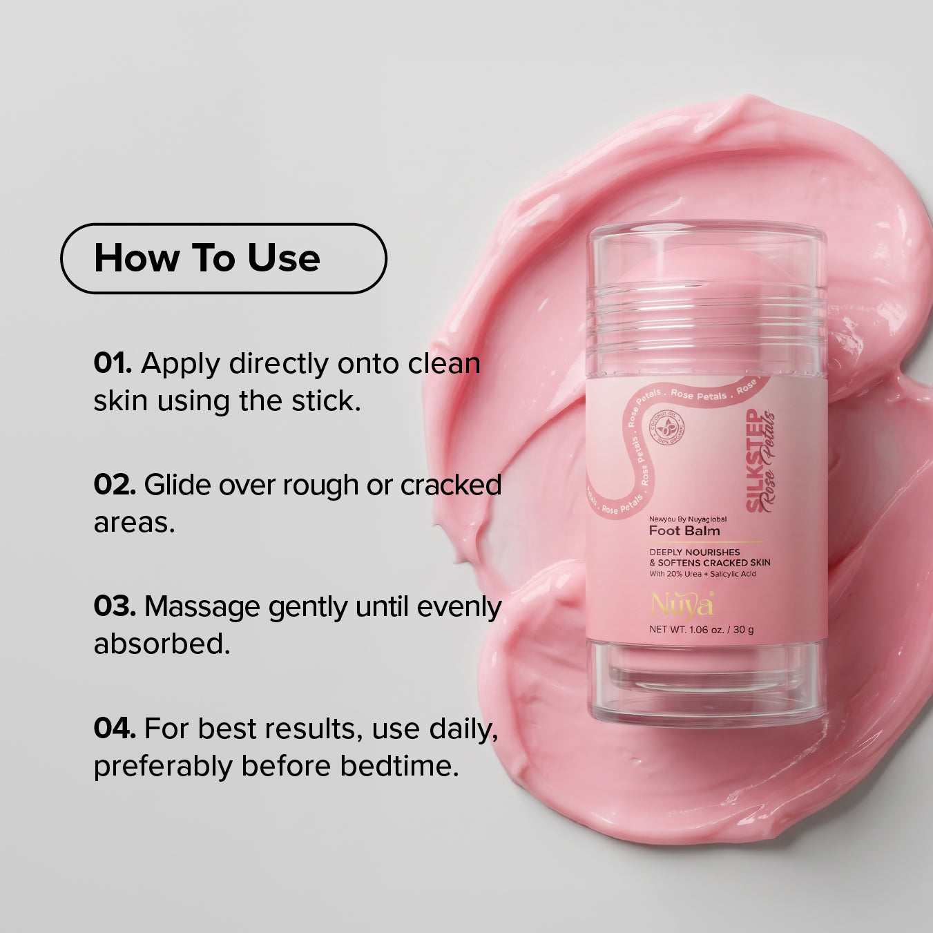 Silk Step - Foot Balm - Transparent Shade