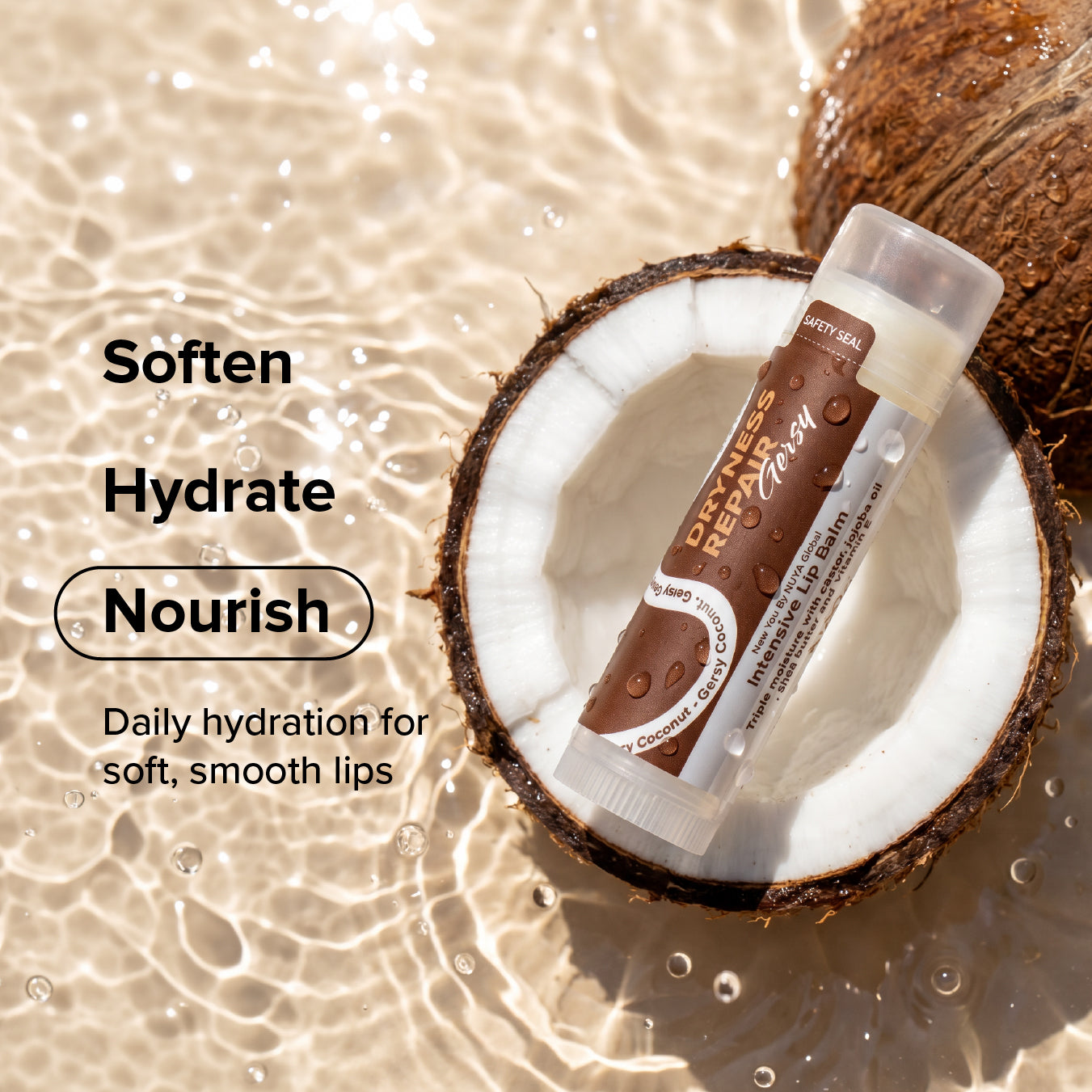 Dryness Repair Lip Balm - Gersy Coconut
