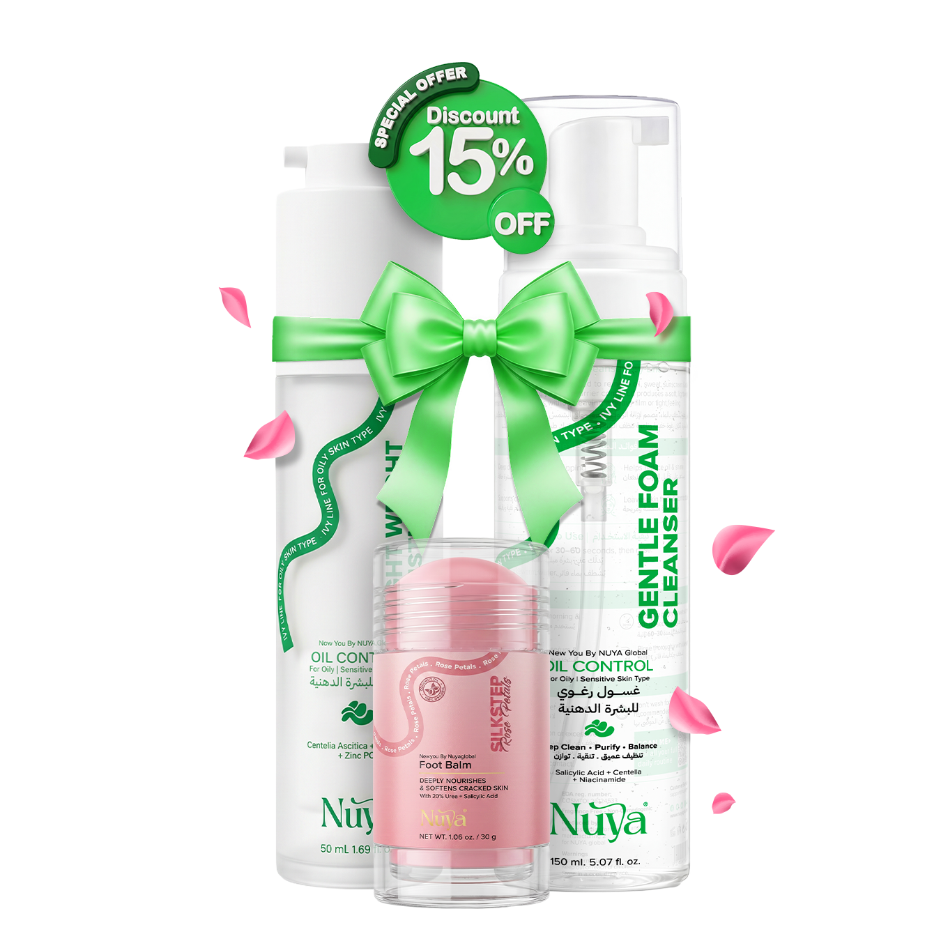 Oily Skin Bundle + Foot Balm Transparent Tinted