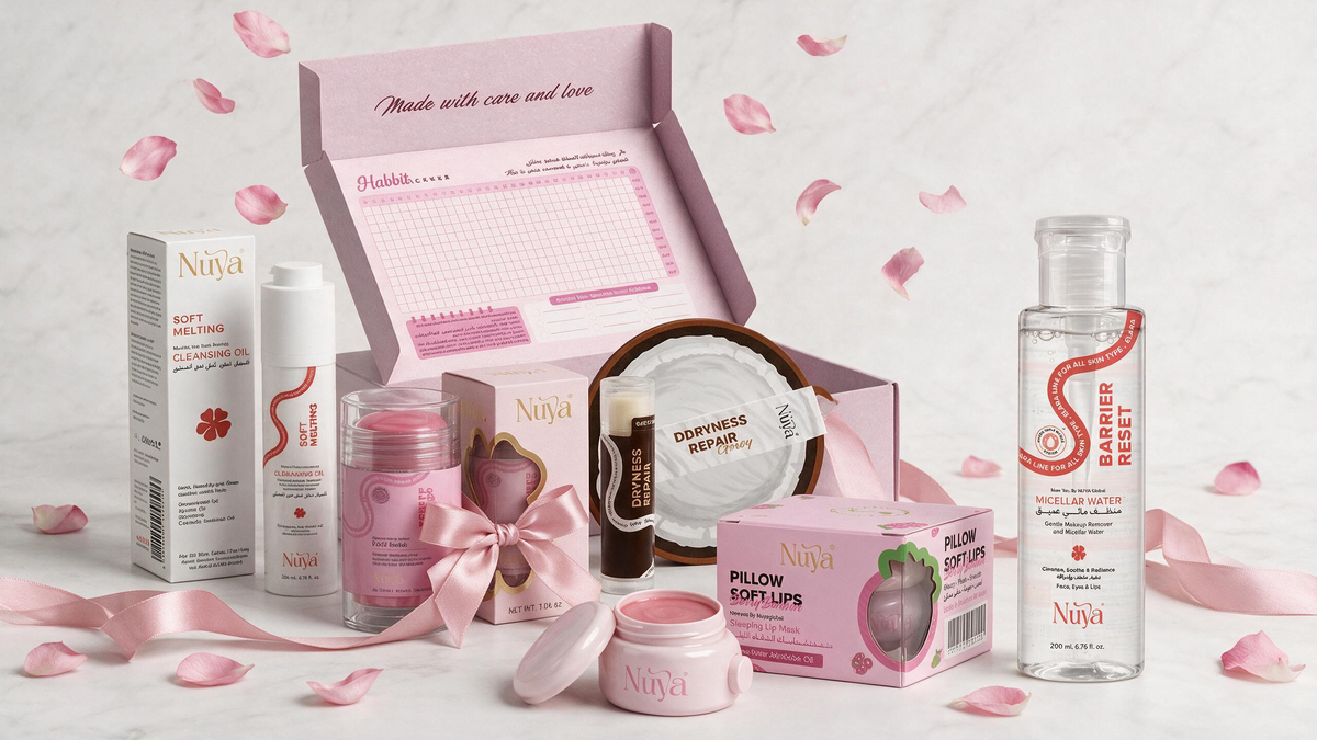 NUYA Bundle for All Skin Types (Face - Lips - Foot) For Day & Night